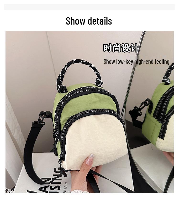 Color Block Mini Phone Crossbody Bag - Lightweight & Versatile for Autumn/Winter