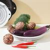 Runde Abtropfplatte für die Küche mit zwei Griffen, Lebensmittelqualität, großes Fassungsvermögen, multifunktionale Abtropfplatte für Gemüse und Obst, Sieb, Siebkorb