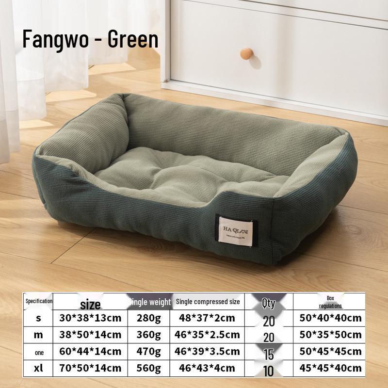 All-Season Warm Pet Bed for Small Dogs and Cats
