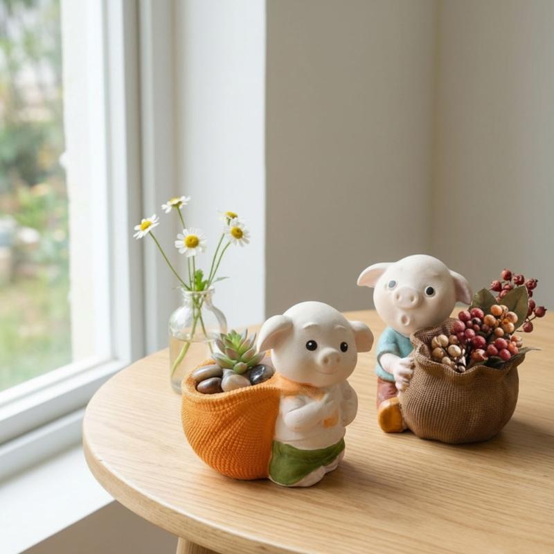 Food Safe Silicone Pig Carrying Sacks Mould Handmade Candle Crafting Tool Irregular Shape