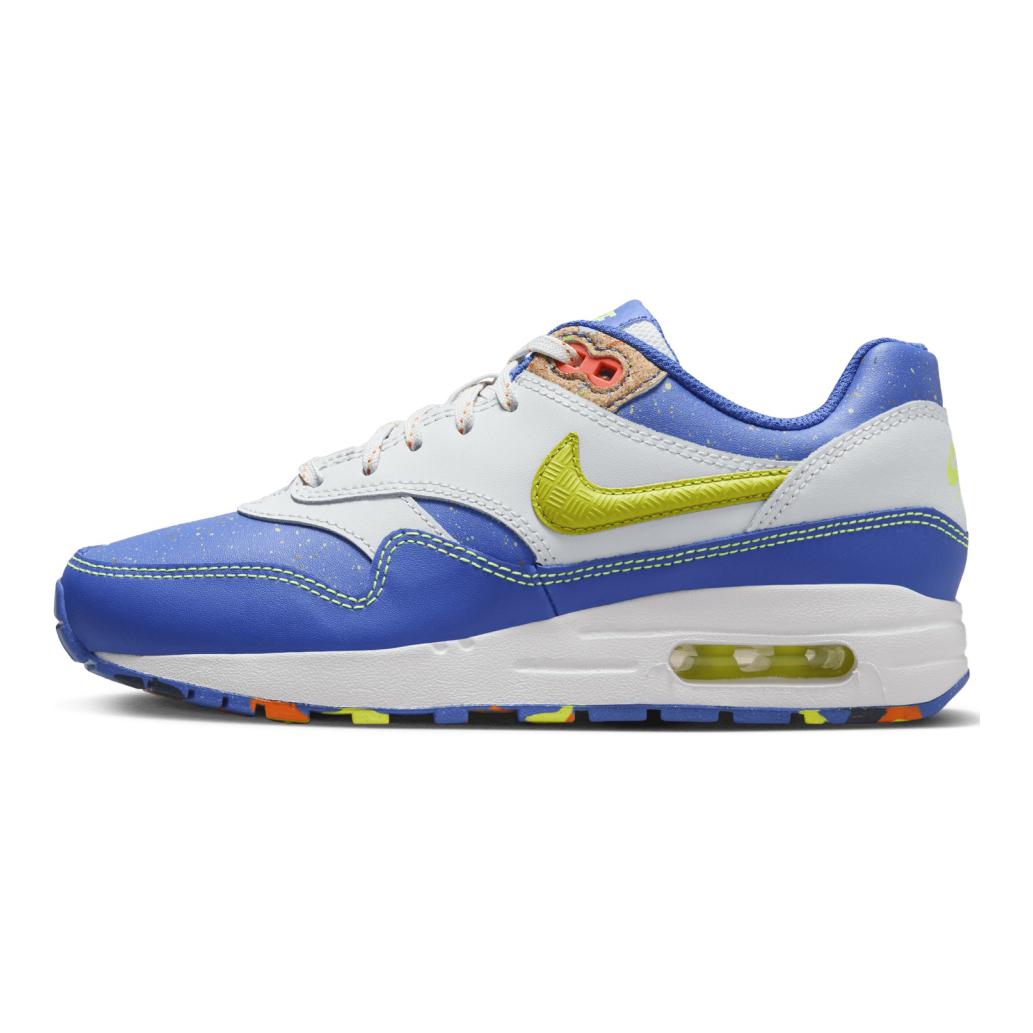 

Nike Кроссовки Air Max 1 GS Playground Paint Pack для детей, синие, астрономия-синий фотон-пыль HJ9236-488 36.5