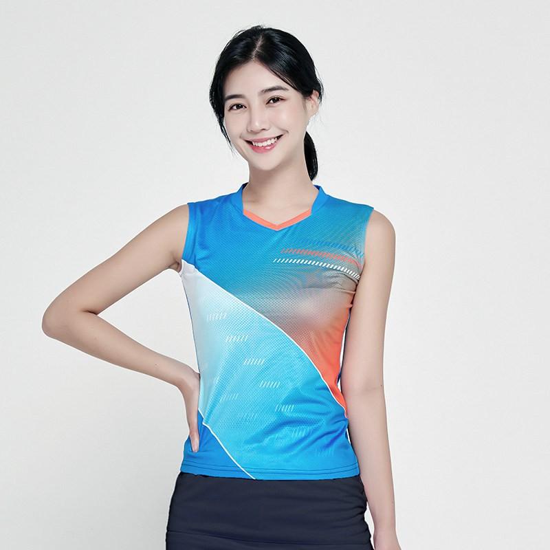 Stylish Sleeveless Badminton Vest Shorts Set Men Women Breathable Sportswear Volleyball Training Gym Outdoor