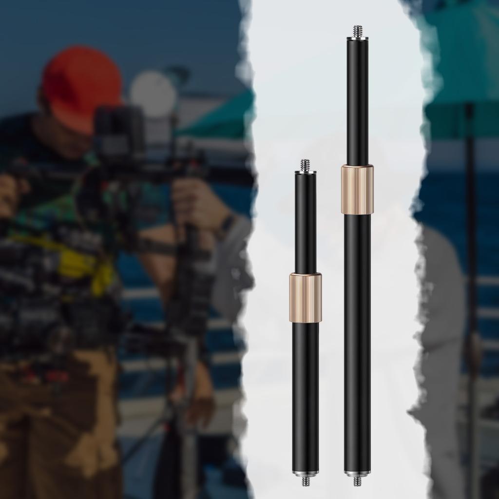 Camera Extension Rod Iron Extension Rod with 1/4inch Male To Male Threaded End for Tripod Monopod Tripod Extender