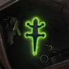 3D Printed Lizard Keychain, Glow in The Dark Pendant with Luminous Edges, Anime Keychain Pendant from The Adventures of Jackie Chan Metal Keychain