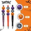 Halloween Funny Pumpkin Bead Pen Favors Witch Spider Web Ballpoint Pen Gifts Trick Or Treat Kids Happy Hallowen Party Favors