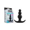 Anal Plug - Blush - Adventures Beaded - Silicone - Black - 6.5 Cm Insertion Depth