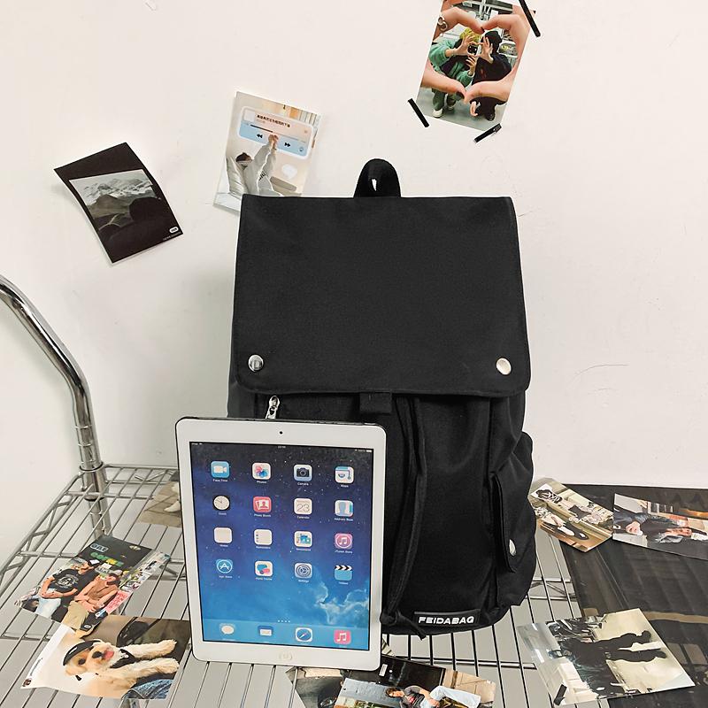 Men Women Backpack Student Large Capacity Schoolbag Travel Computer Bag
