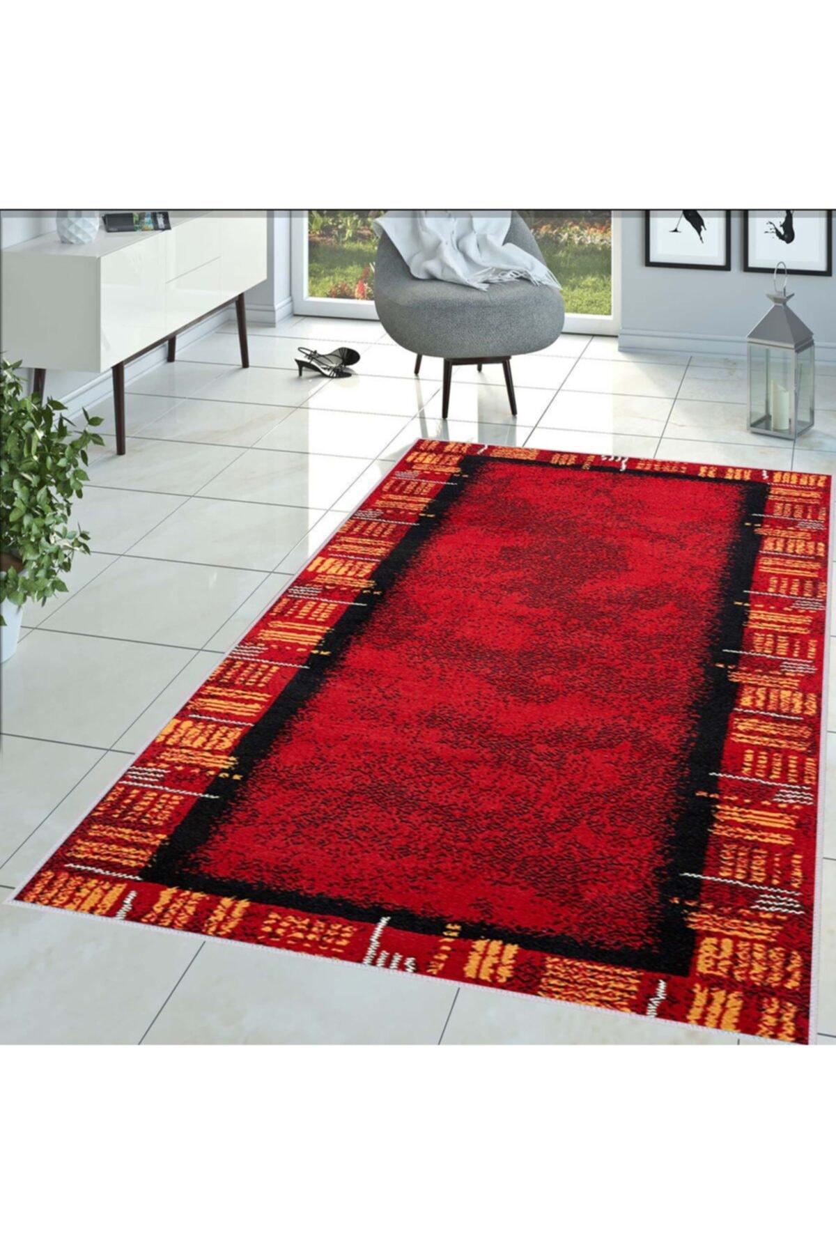 

Моющийся ковер с принтом Rovigo Home RVG1436 50x80 красный