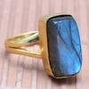 Labradorit Edelstein Handgefertigter Silberschmuck "8.5"