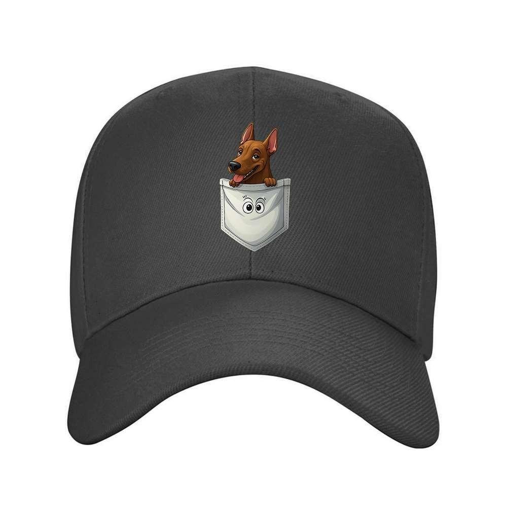 Puppy In Pocket Baseball Cap Unisex Adjustable Polyester Outdoor Casual Fashion Hat