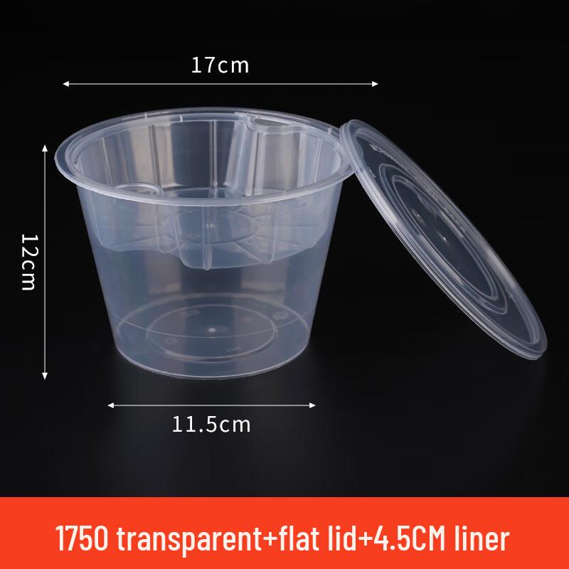 Shixun Disposable Double-Layer Round Soup & Noodle Container