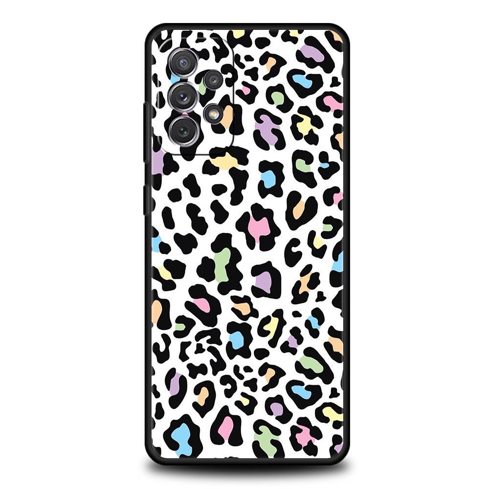 Phone Case For Samsung Galaxy A15 A13 A51 A71 A41 A31 A21S A03S A05 A35 A55 A23 A25 A33 A53 A73 5G Cover Leopard Cheetah print