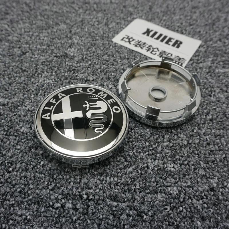 Car Stickers For Alfa Romeo 4Pcs Car Emblem Wheel Hub Center Cover Car Accessories For Alfa Romeo Giulietta 159 Mito Giulia Stel zxb894