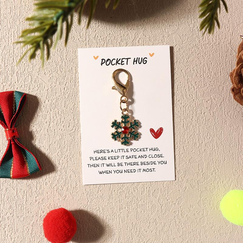 1PC Enamel Backpack Decorative Clip for Keys Party Alloy Bag Pendants Christmas Keychain Gifts Storage Wallet Aesthetic