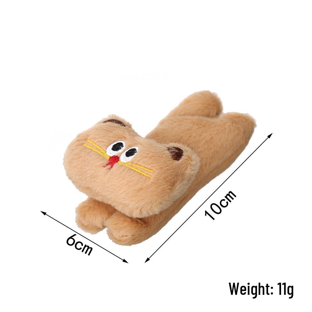 Cartoon Kitten Plush Brooch Keychain & Clothing Accessories