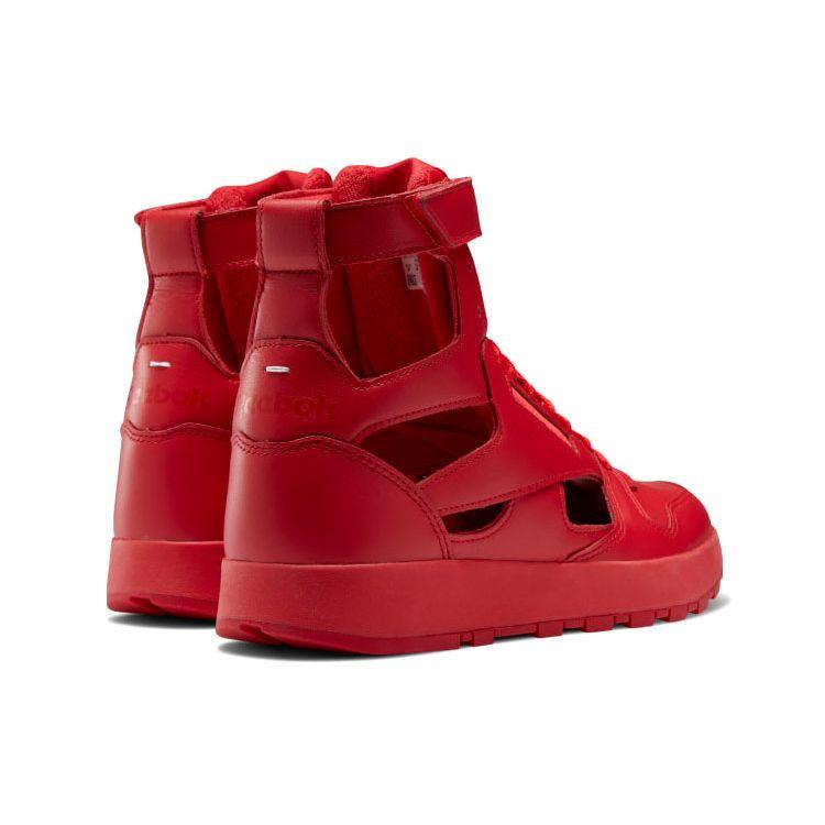Maison Margiela X Reebok Classic Leather Tabi High Vector Red Unisex Sneakers Footwear-White Black GW5288
