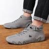 Herren High Top Schuhe Luxuriös Leichter Luxus Hohe Qualität Modisch Retro Bare Boots Training Büro Business Herren Flache Schuhe