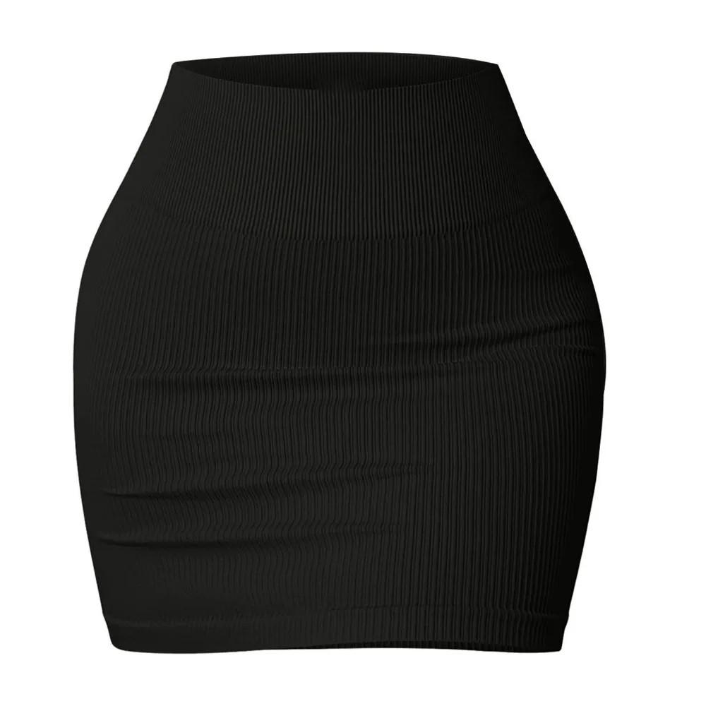 Women's Corduroy Skirt Casual High Waist A-Line Skinny Short Pencil Skirt