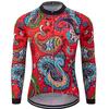 Mens Long Sleeve Cycling Jersey Performance Bike Apparel OEM ODM Custom Print Thin Fit