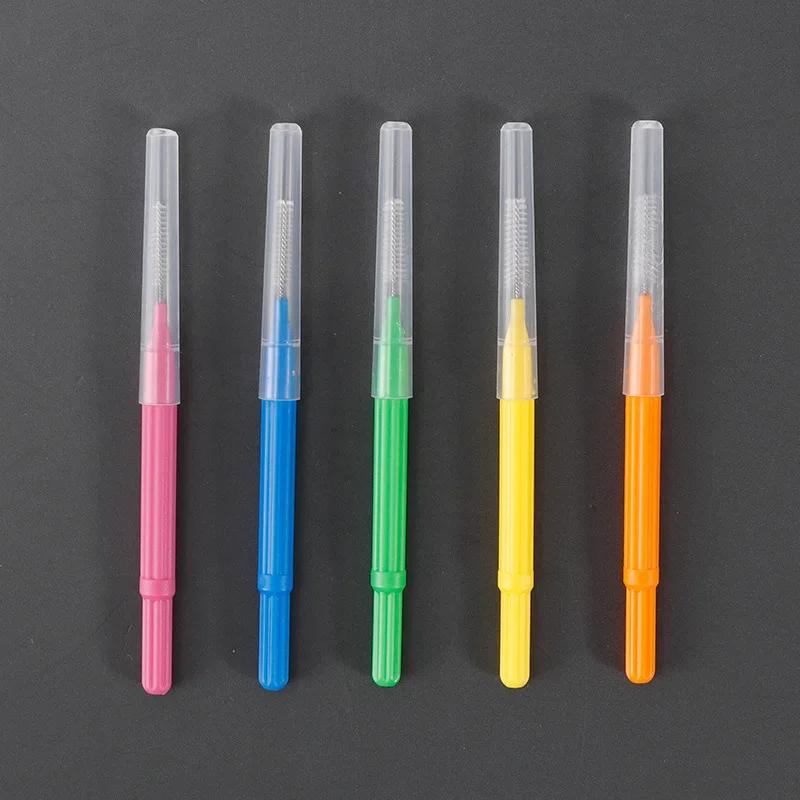 100Pcs I Type Interdental Brushes Teeth Cleaner Orthodontic Dental Tooth Brush Oral Hygiene Tool for Healthy Teeth