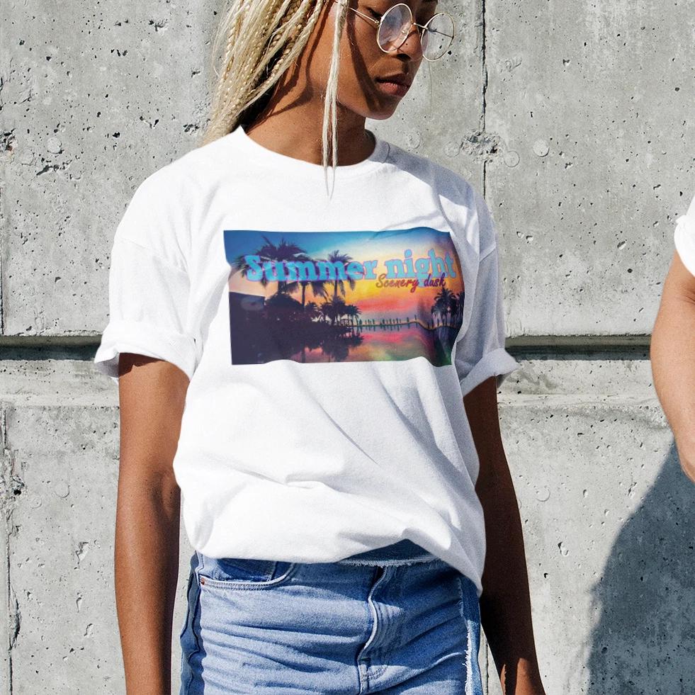 Unisex classic tee Summer Night Sunset T-Shirt - Tropical Vibes, XXL