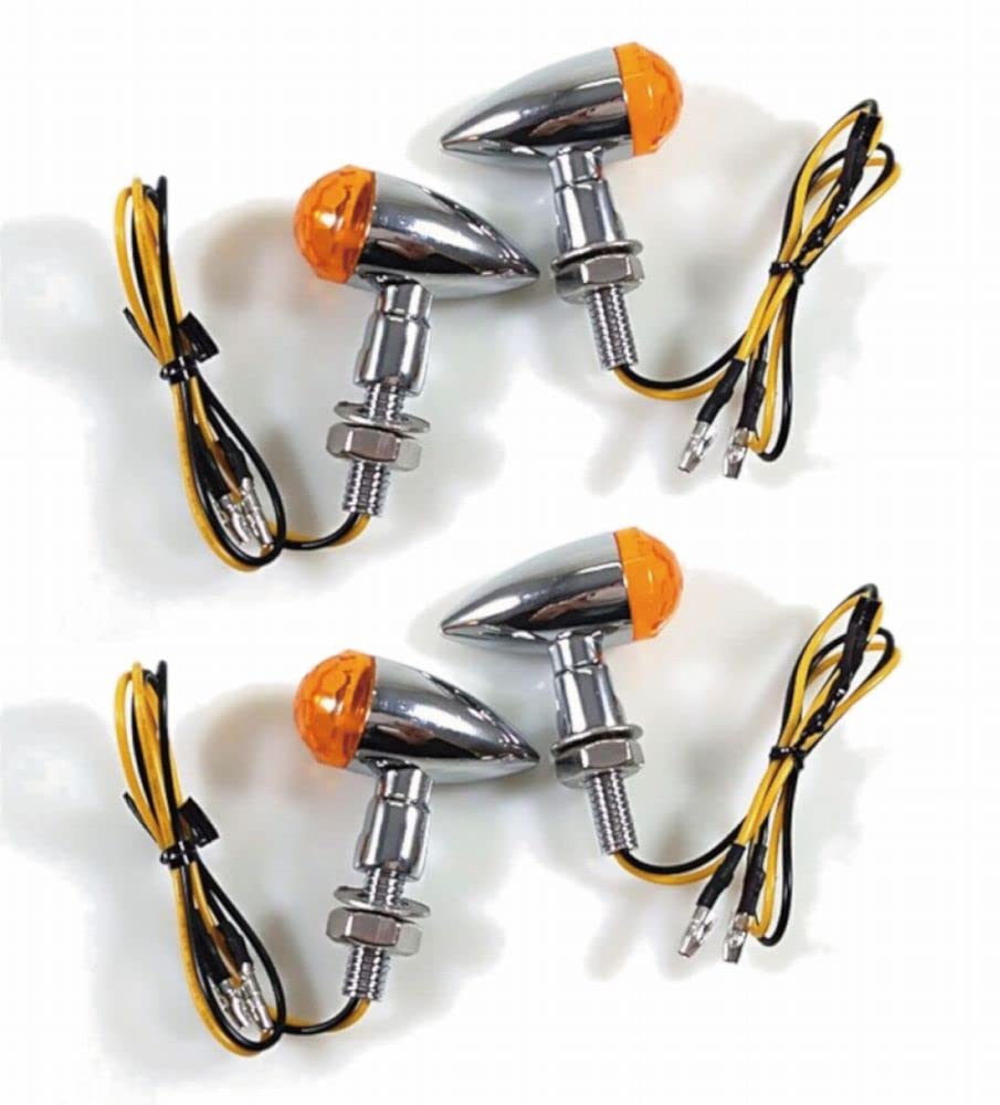 

Beatus Micro LED Turn Signal, Screw Diameter, M8, Motorcycle, General Purpose, 2 Lines, Set оранжевый