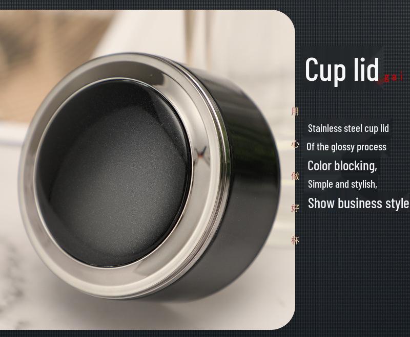 Double-Layer High-Temperature Resistant Crystal Glass Tea Cup with Lid, Ideal for Brewing & Gifting