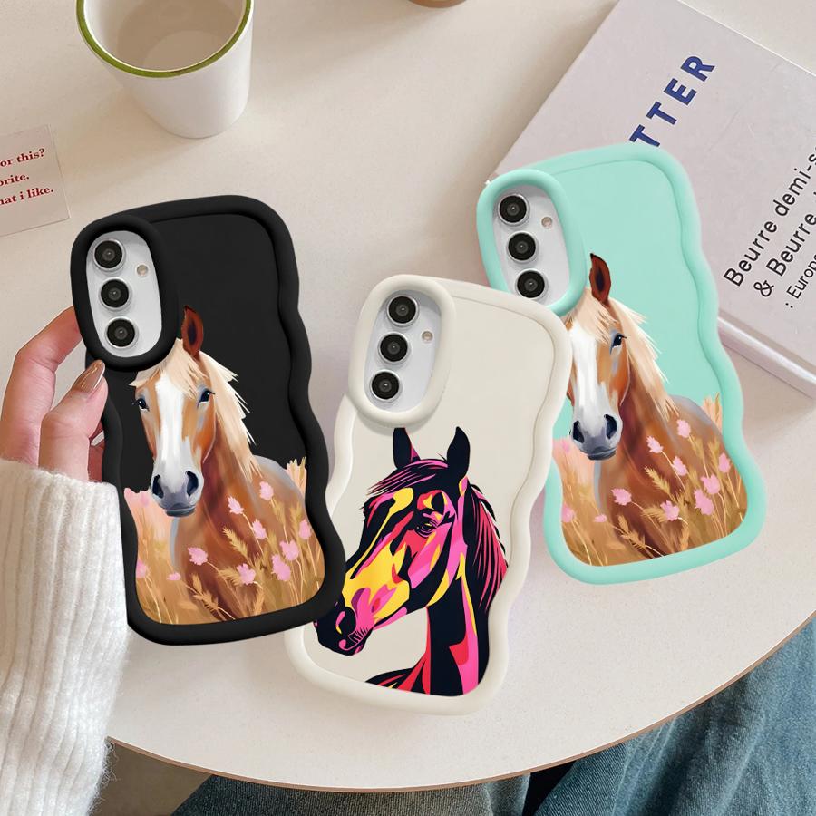 Cool Horse Soft Phone Cover Case for Samsung Galaxy A52 A21s A16 A14 A13 A15 A11 A12 A22 A03 A23 A53 A04 A33 A05 A06