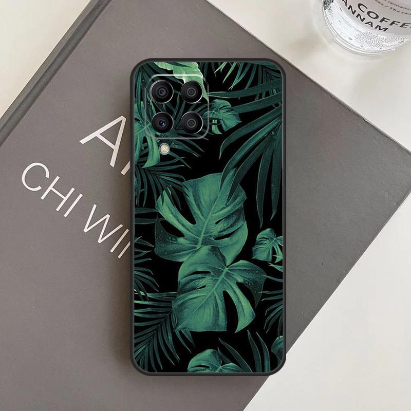 Tropical Green Plant Leaf Case For Samsung Galaxy M20 M32 M52 M56 M06 M16 M36 M54 M34 M14 M35 M55 M15 M11 M31 M13 M53
