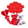 Gold I Love You Love Aluminum Film Balloon Petal Combination Balloon Package, Valentine'S Day Party Decoration