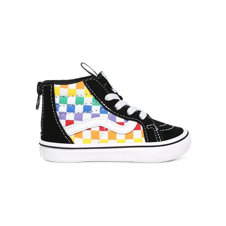 Vans Checkerboard Comfycush SK8 Hi Zip Abrasion Resistant High Top Toddler Shoes Infant And Toddler VN0A4VJNU09