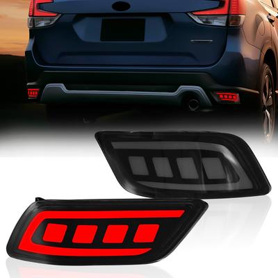 Para Subaru Forester 2019 2020 2021 2022 2023 Carro LED Refletor do Para-choque Traseiro Luz Lanterna Traseira Sequencial Automático Luz de Sinalização de Viragem Luz de Freio 12V