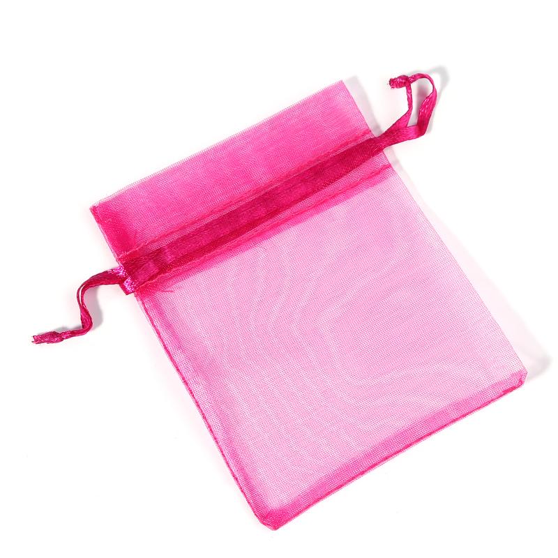 10Pcs Single Color Wedding /Ornament/Gift Wrap Yarn Bag Organza Bags Tulle Drawstring Bag Jewelry Pouches Packing Wholesale