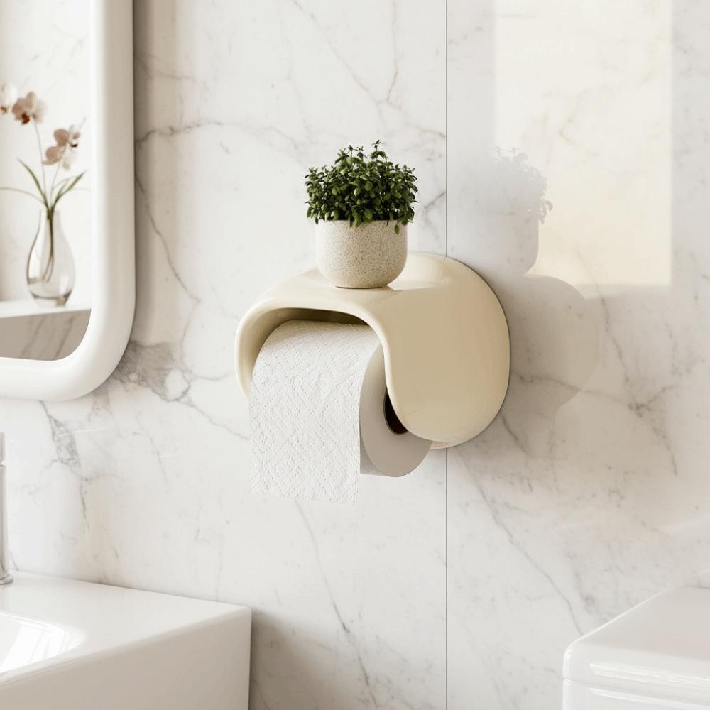 No Punching Bathroom Roll Holder Waterproof Toilet Paper Box Toilet Tissue Box Restroom