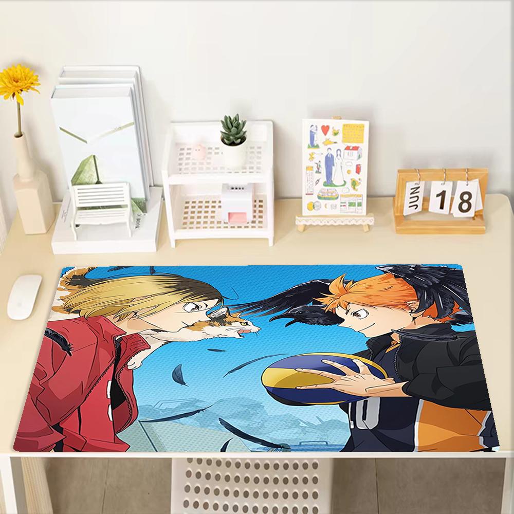 Haikyu Theme Mouse Pad, Non Slip Rubber Base, Multifunctional Office & Home Decor, Perfect for Workspace Personalization.