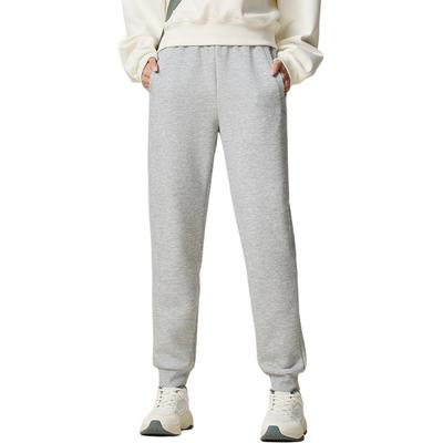 Comfortable Versatile Simple Solid Color Breathable Mid-Rise Knitted Sports Pants Women Bottoms 962537308-2