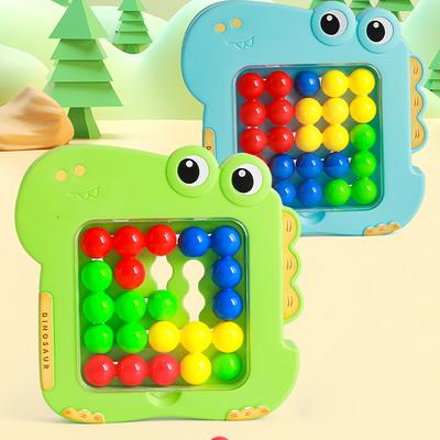 Dinosaurier Intelligenz Magische Perle Spielzeug, Interaktives Denktraining für Kinder, Früherziehungsform Zuordnungsspielzeug
