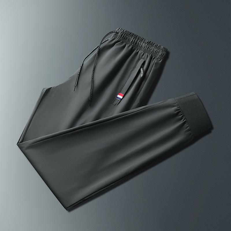 

Мужские осенние спортивные повседневные дышащие брюки длиной девять точек с модным принтом логотипа 3XL