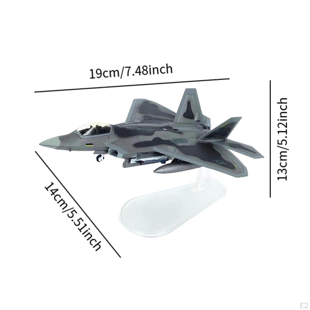 1/100 Diecast Aircraft Airplane Fighter Model Plane for Table Living Room