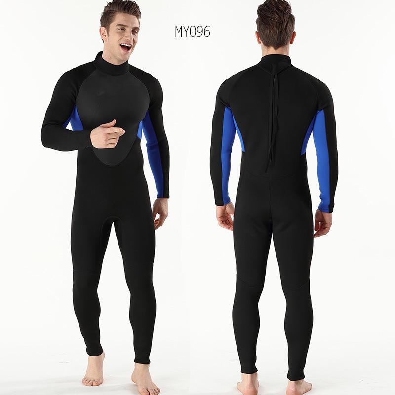 MYLEDI Men's 3mm One-Piece Warm Wetsuit for Snorkeling and Swimming