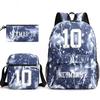 Lionel Messi · Peripheral Printed School Bag Three-Piece Pencil Case Shoulder Bag Backpack