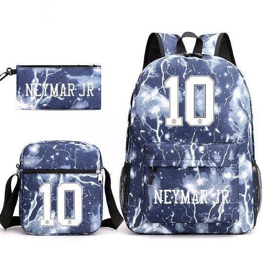 Lionel Messi · Peripheral Printed School Bag Three-Piece Pencil Case Shoulder Bag Backpack
