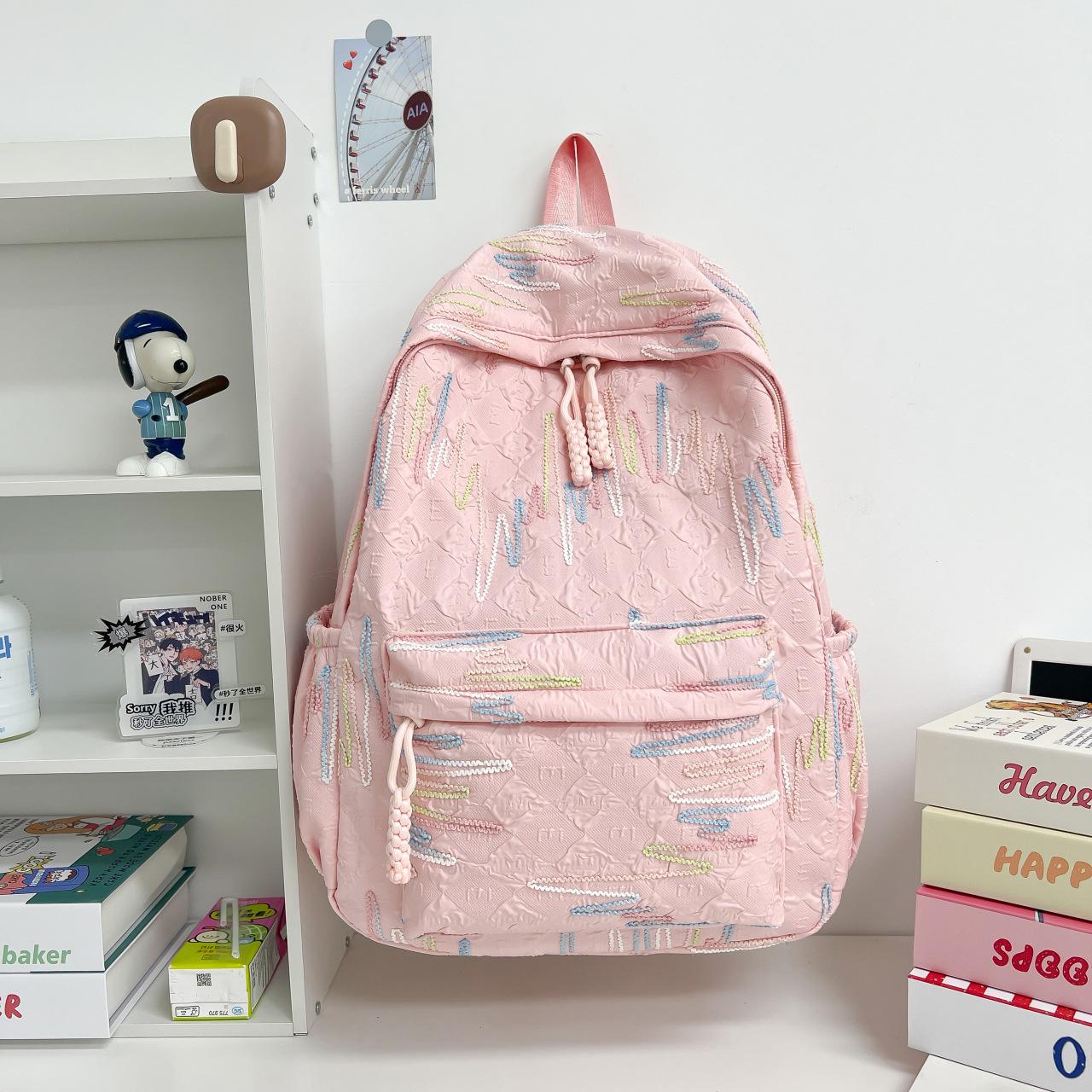 

Нишевые школьные рюкзаки для студентов колледжа, милые, в стиле софт-герл, рюкзак для девушек, сумка-инс, женский универсальный мини-рюкзак розовый