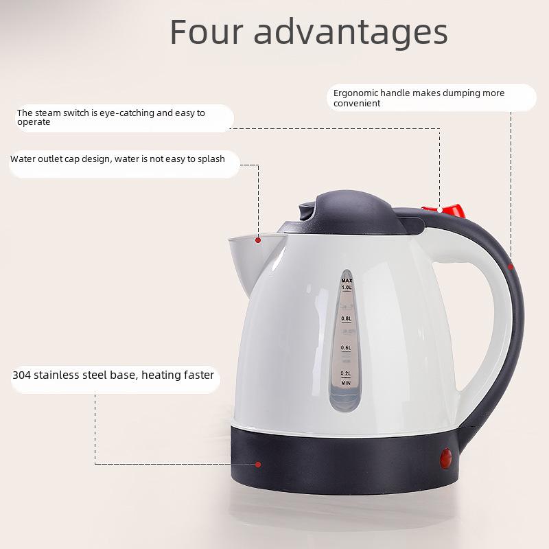 Portable Car and Truck Electric Kettle with 12V/24V Adapter for Tea and Boiling Water