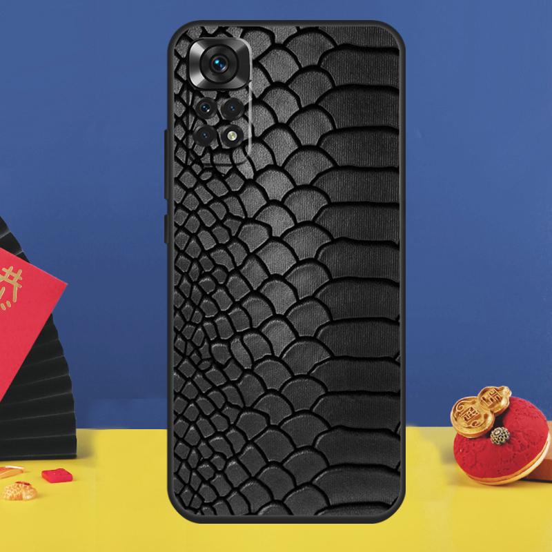 

Snake Skin Texture Phone Case For Xiaomi Redmi Note 15 Pro Plus 13 12 11 9 10 14 Pro 10C 12C 13C 14C 15C Cover Redmi Note 9