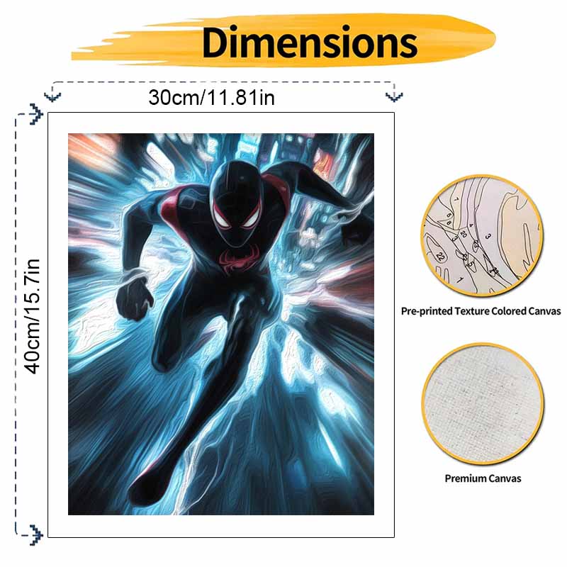 SpiderMan Oil Painting Kit Canvas DIY Home Decor GiftSpiderMan Oil Painting Kit Canvas DIY Home Decor Gift