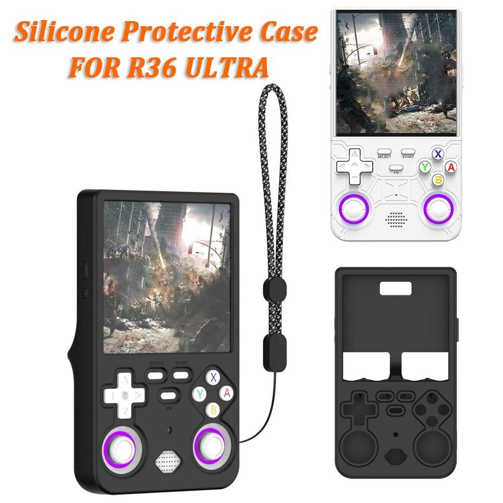 Anti-Scratch Game Console Cover Silicone Sleeve Shell for R36 Ultra Handheld Game Accessories