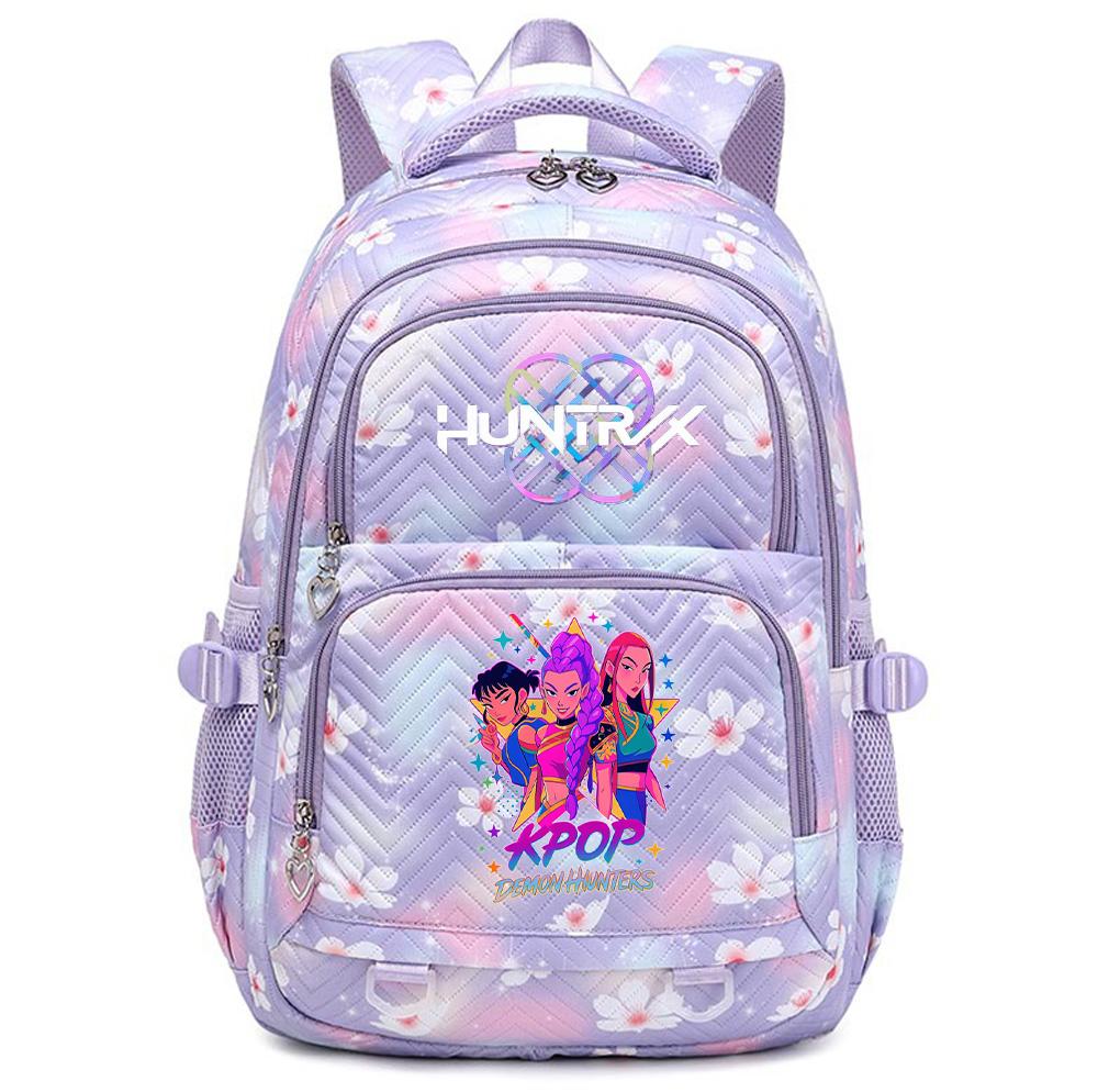 Cartoon K-Pop Printed Backpack Student Teenager Bookbag for Boy Girl Schoolbag Kid Gift Women Large Capacity Waterproof Travel Bag Mochila