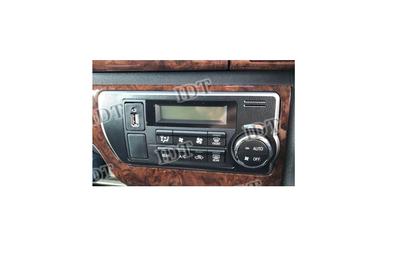 IDT 200 Series Hiace Air Conditioner Panel Sheet Sticker Interior Custom with Mini Waste (Leather Black)