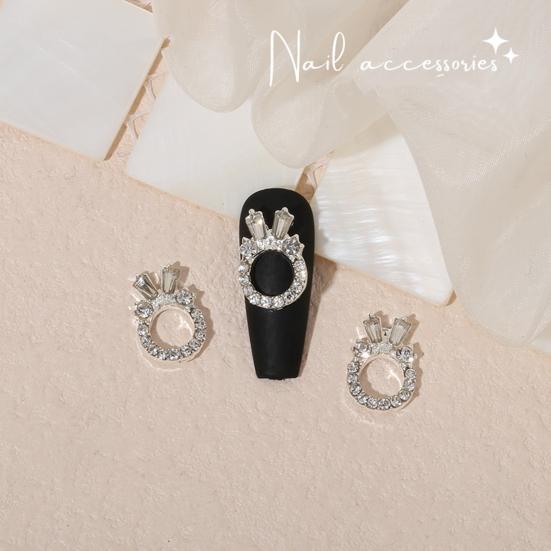 Yousheng 20Pcs Nail Ornaments Creative Shape Rust-proof Alloy Love Heart Nail Ornaments Bow-knot Manicure Jewelry Beauty Supplies